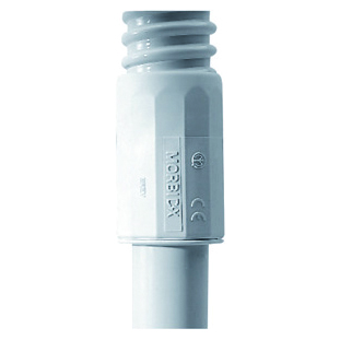 RACCORDO TUBO-GUAINA MORBIDX - IP65 - HALOGEN FREE - DIAMETRO 40MM - GRIGIO RAL7035